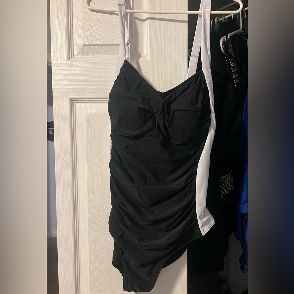 Black and White Swimsuit